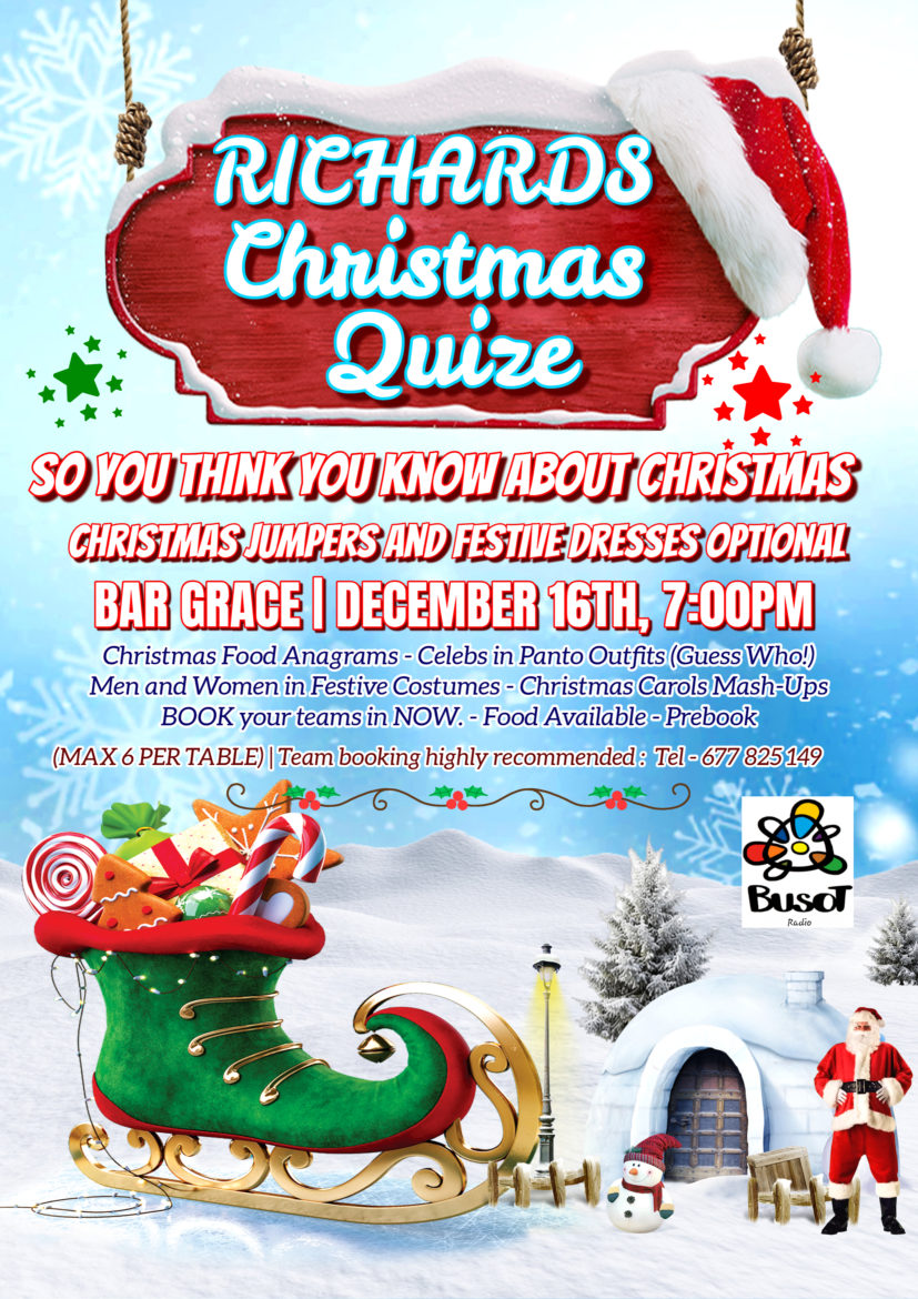 Christmas Quiz Bar Grace Busot
